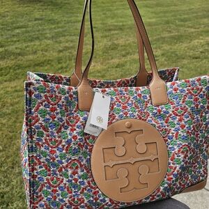 Tory Burch Ella Floral Quilt Tote